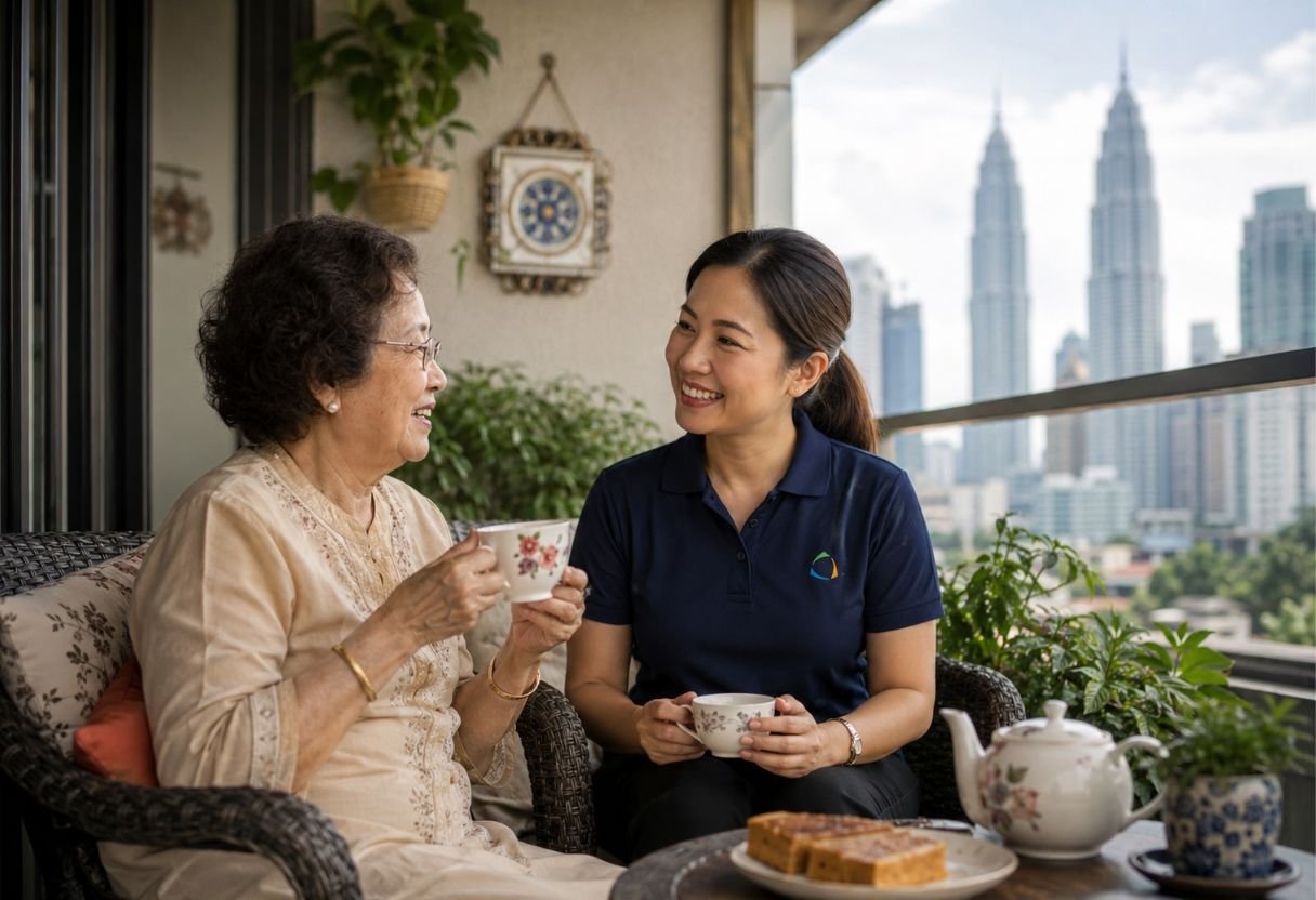Conversation with caregiver