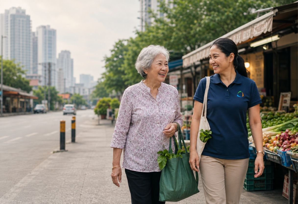 Companion caregiver with older person