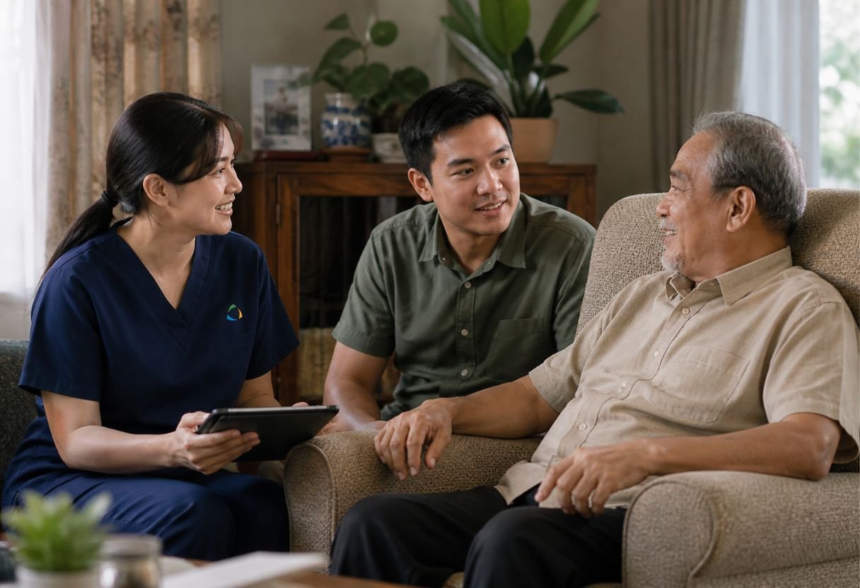 Family reassurance and care