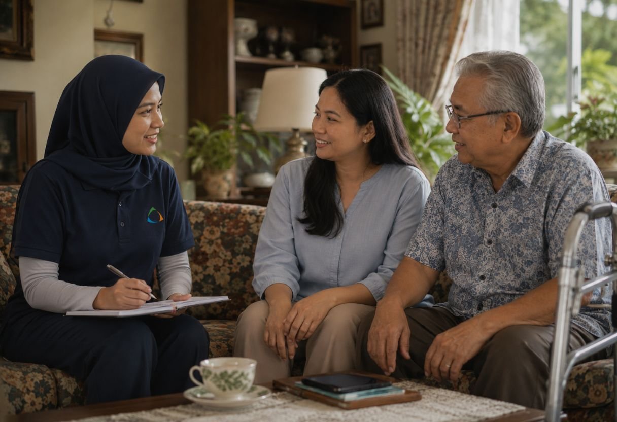 Carer with older person